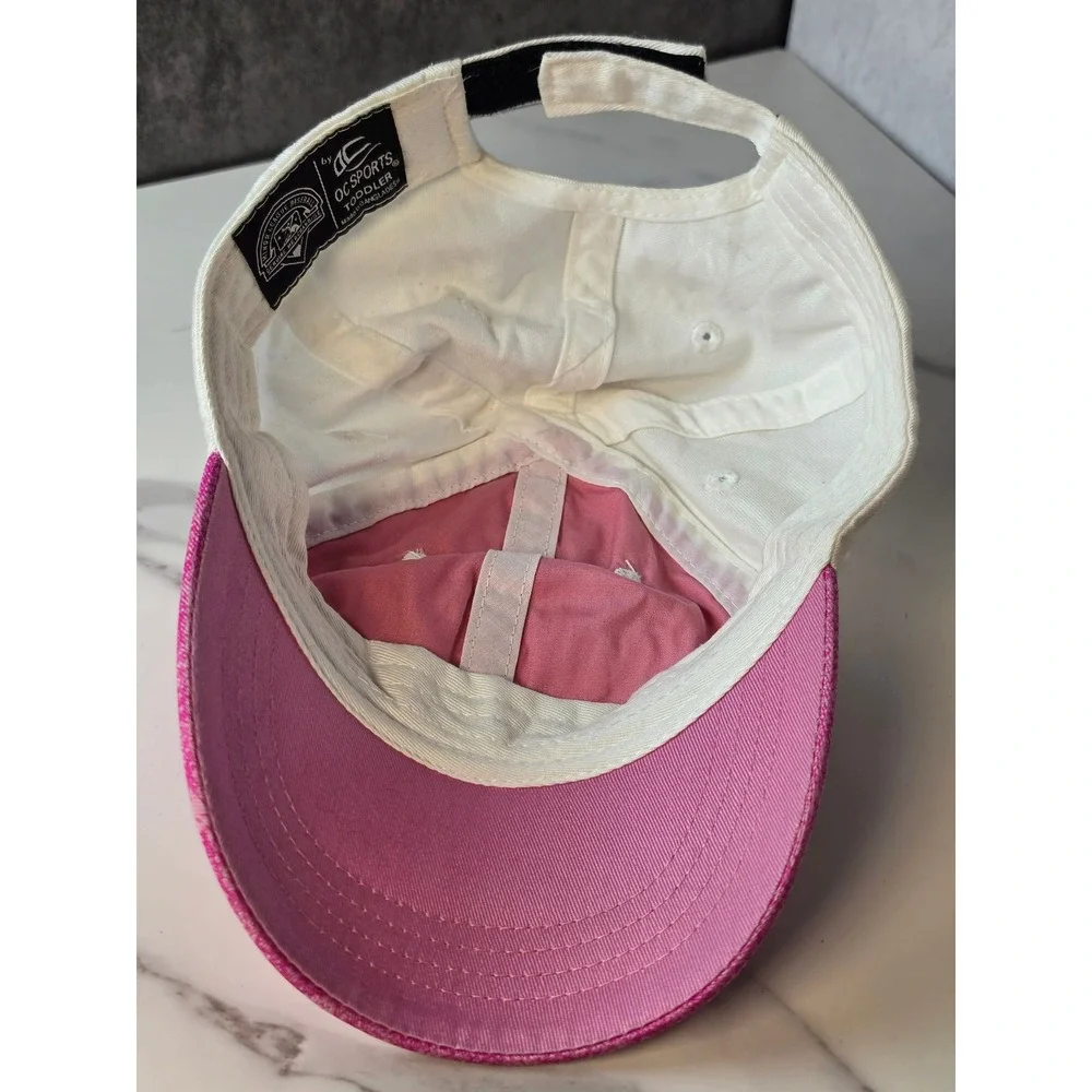 OC Sports Minor League Baseball Toddler Hat Pink White Love Heart Cap Adjustable